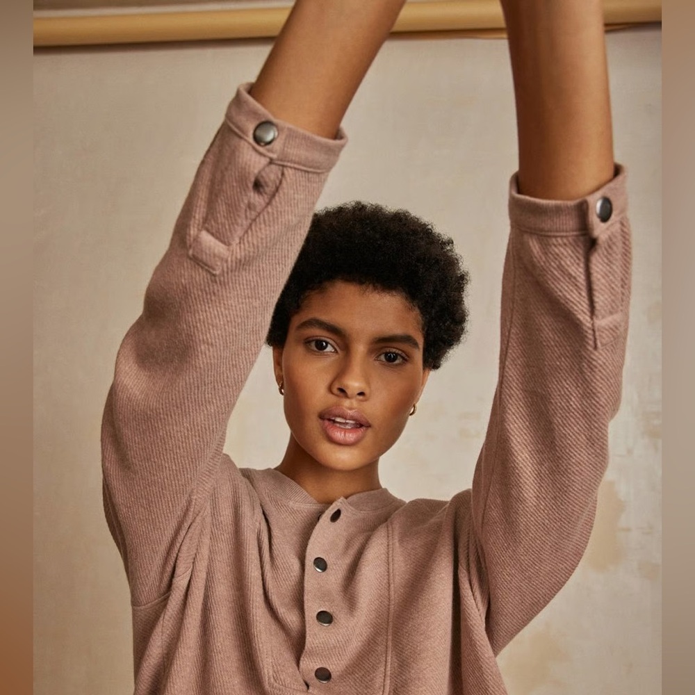 Wrap London Terracotta Henley Shirt